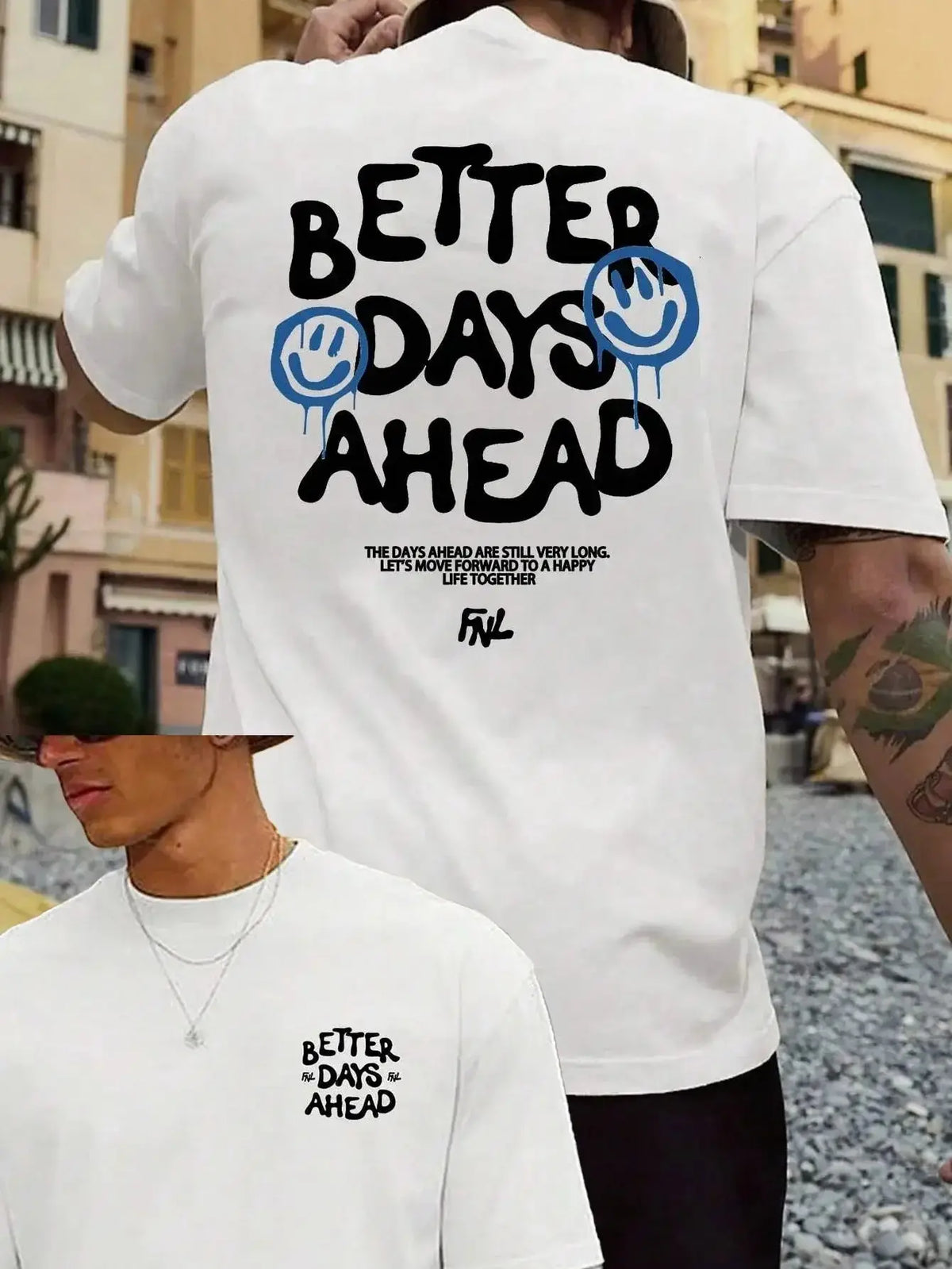 Better Days Ahead Men Cotton T-shirtPleasant Product