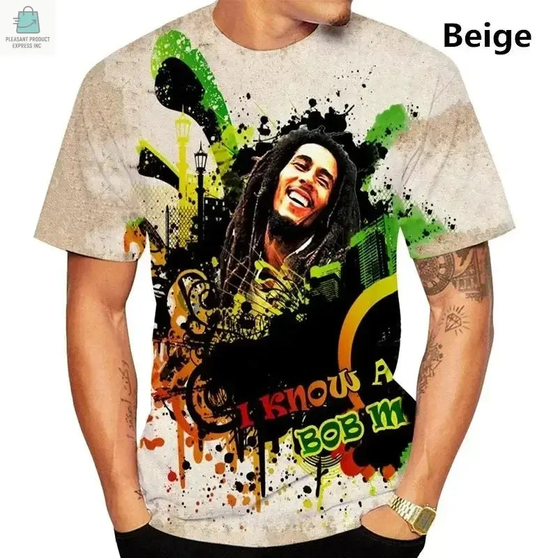 Bob Marley Men 3D Printed T-ShirtPleasant Product