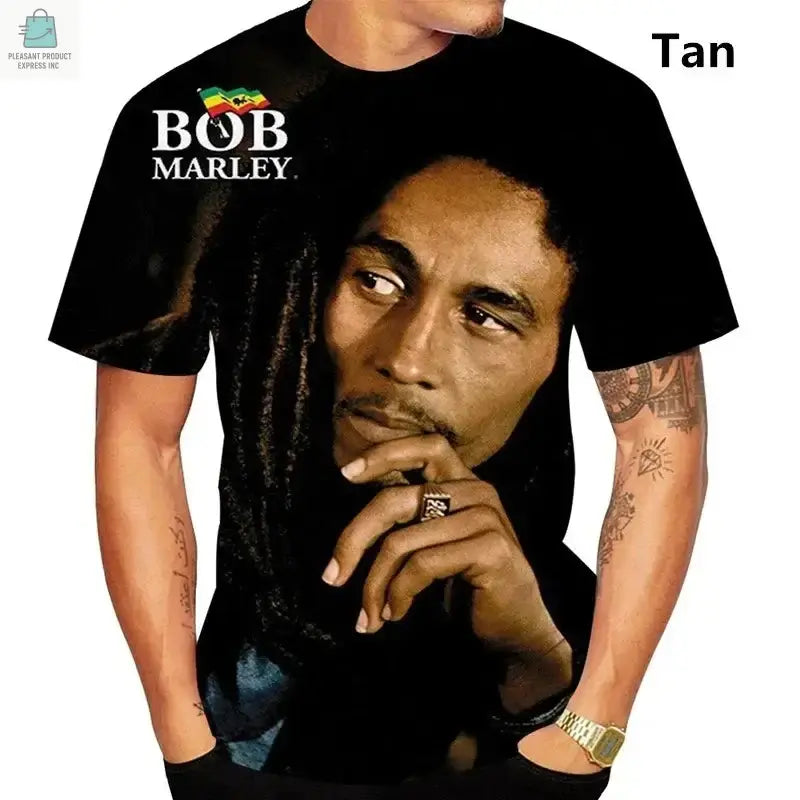 Bob Marley Men 3D Printed T-ShirtPleasant Product