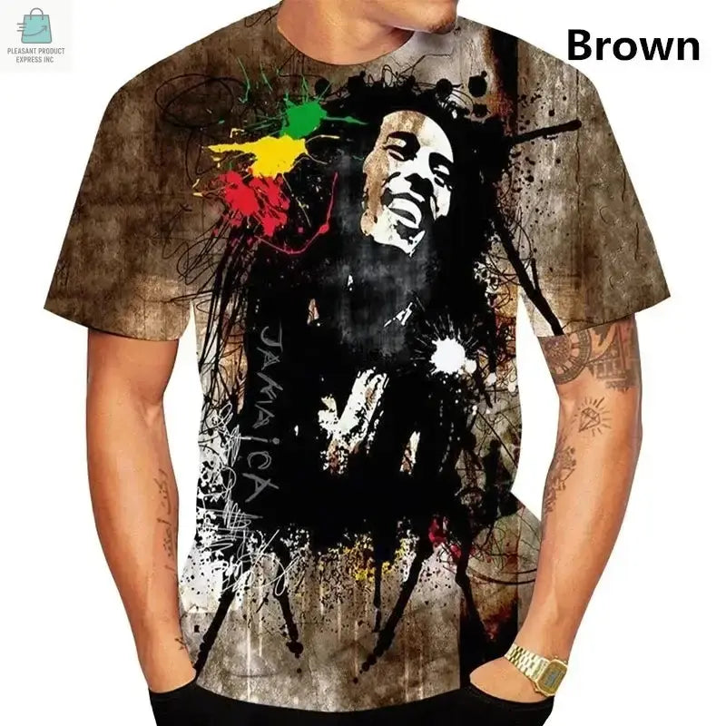 Bob Marley Men 3D Printed T-ShirtPleasant Product