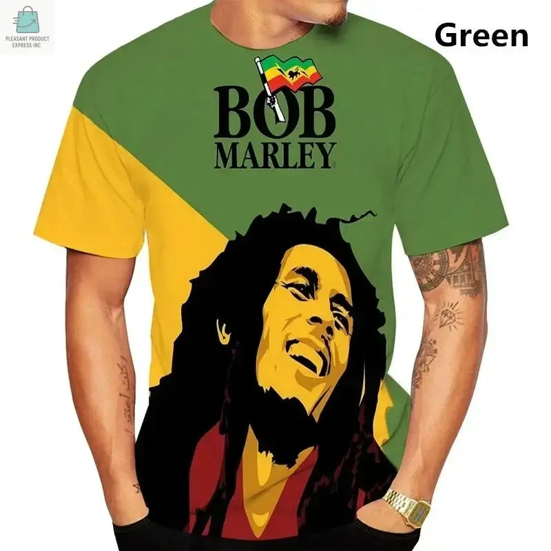 Bob Marley Men 3D Printed T-ShirtPleasant Product