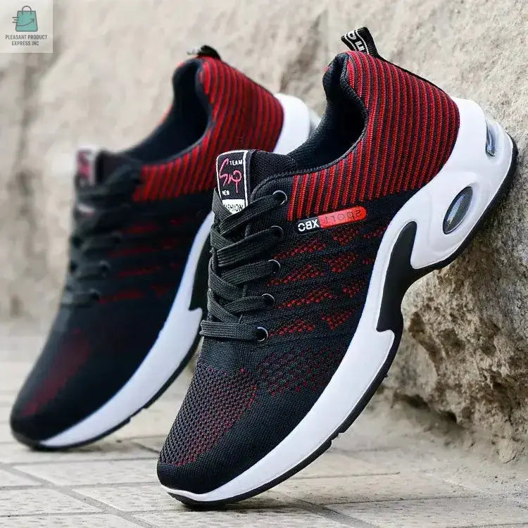 Breathable Lace-up Running Light Casual Sports Shoes for MenPleasant Product