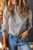 Brielle Turtleneck Drop Shoulder Bubble Sleeve Knit Sweater-2