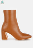 Bruna Square Toe Ankle Boots-0