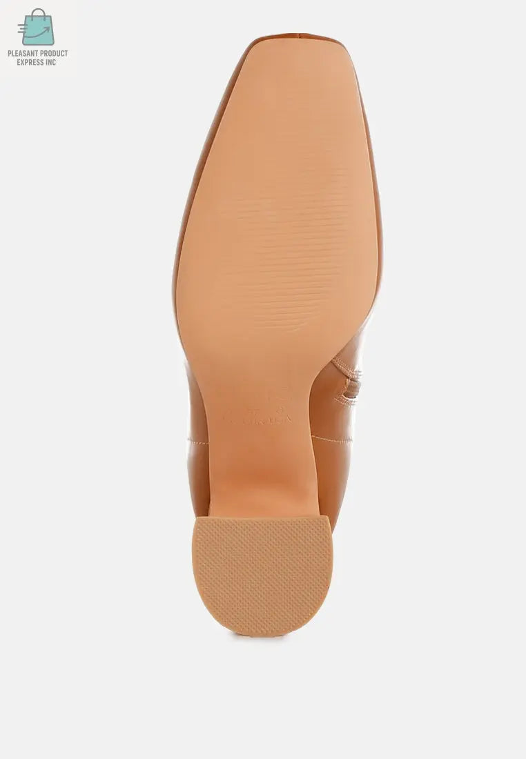 Bruna Square Toe Ankle Boots-4