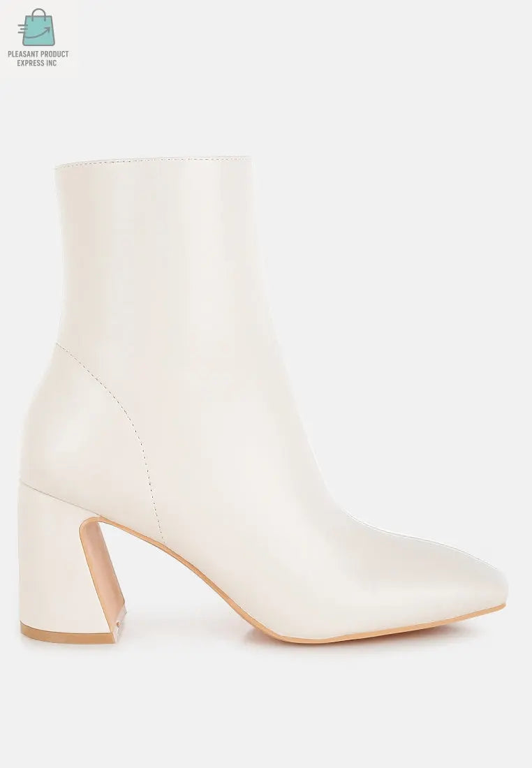 Bruna Square Toe Ankle Boots-5