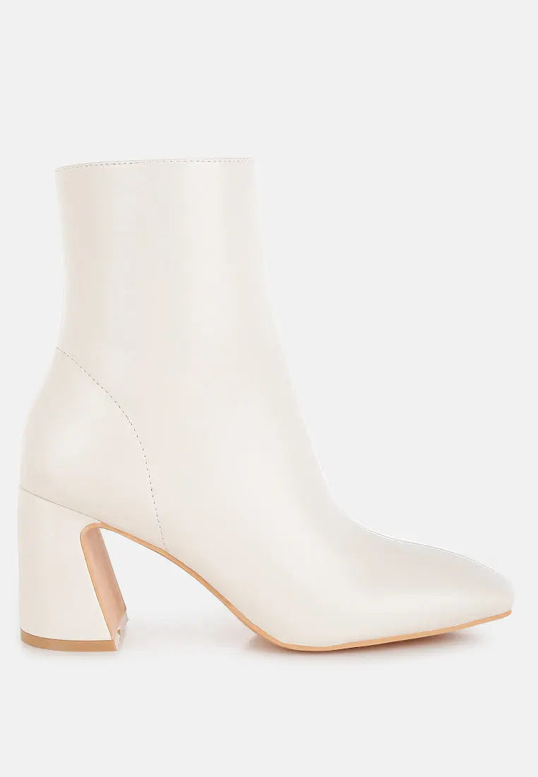 Bruna Square Toe Ankle Boots-5