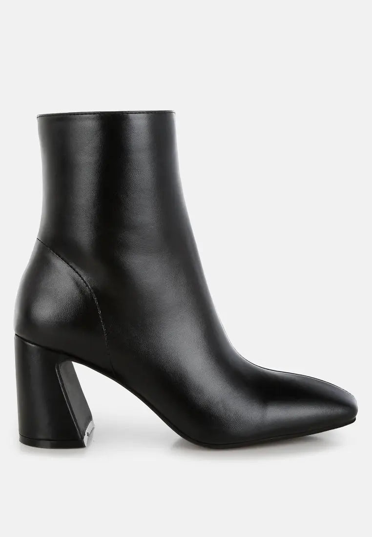 Bruna Square Toe Ankle Boots-6