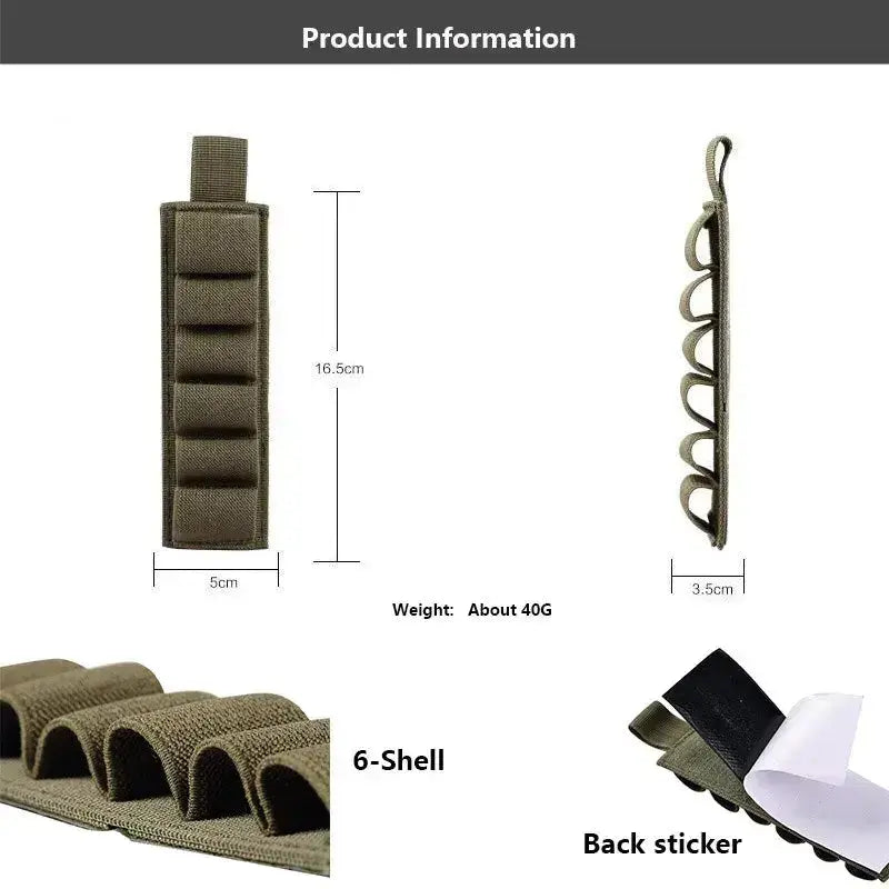 Bullet Bags Stickers Nylon 6-Shell Tactical Outdoor Hook & Loop BackedPleasant Product