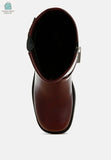 Caribou Harness Detail Biker Boots-3