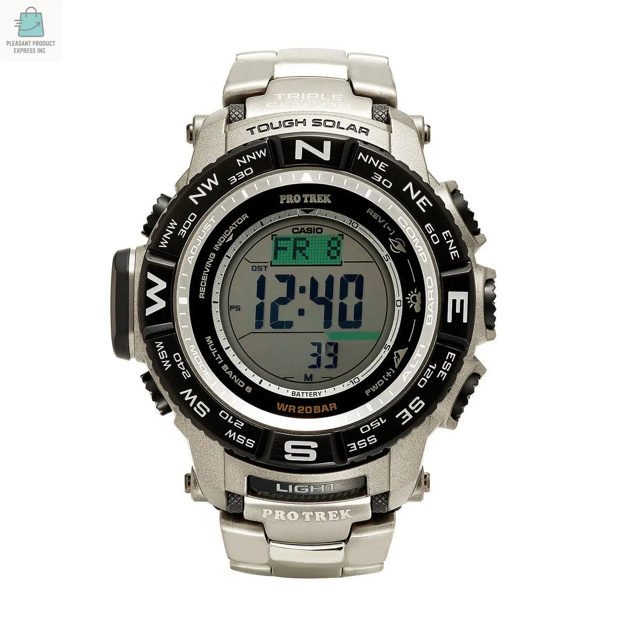 Casio Men's PRW3500T-7CR Pro Trek Tough Solar Digital Sport Watch-0