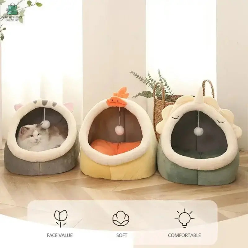 Cat Pad Bed Sweet Soft Warm Pet BasketPleasant Product