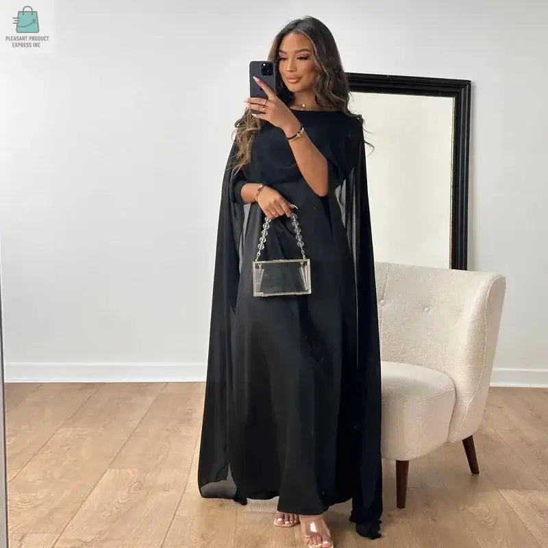 Chiffon Elegant Muslim Women Long Maxi Party DressPleasant Product