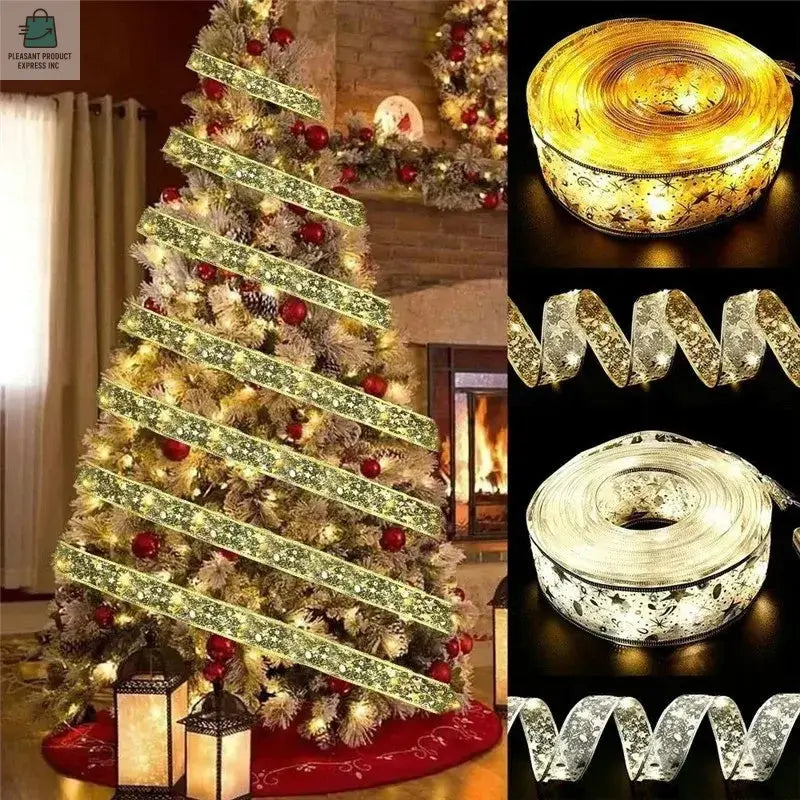 Christmas Decoration LED Ribbon Fairy Lights ChristmasPleasant Product