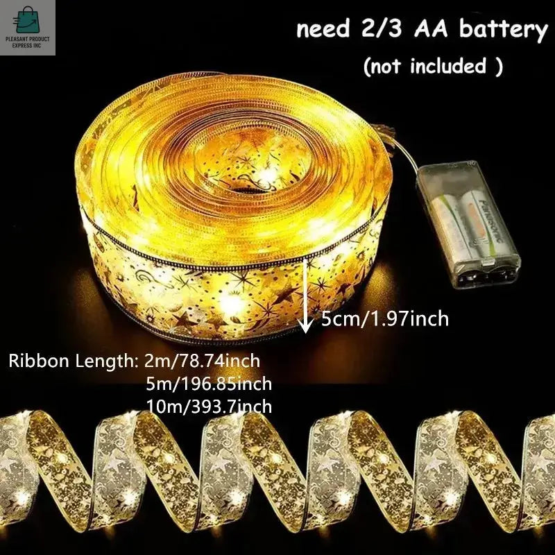 Christmas Decoration LED Ribbon Fairy Lights ChristmasPleasant Product