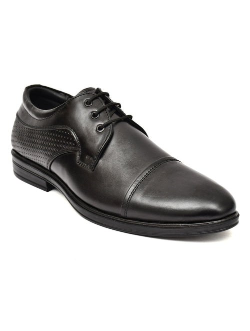 Classic Black Leather Derby Dress Shoes (Size 9UK) Pleasant Product Express Inc