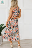 Clementine Floral Print Ruffled Maxi Dress-1