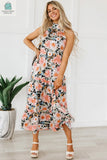 Clementine Floral Print Ruffled Maxi Dress-2
