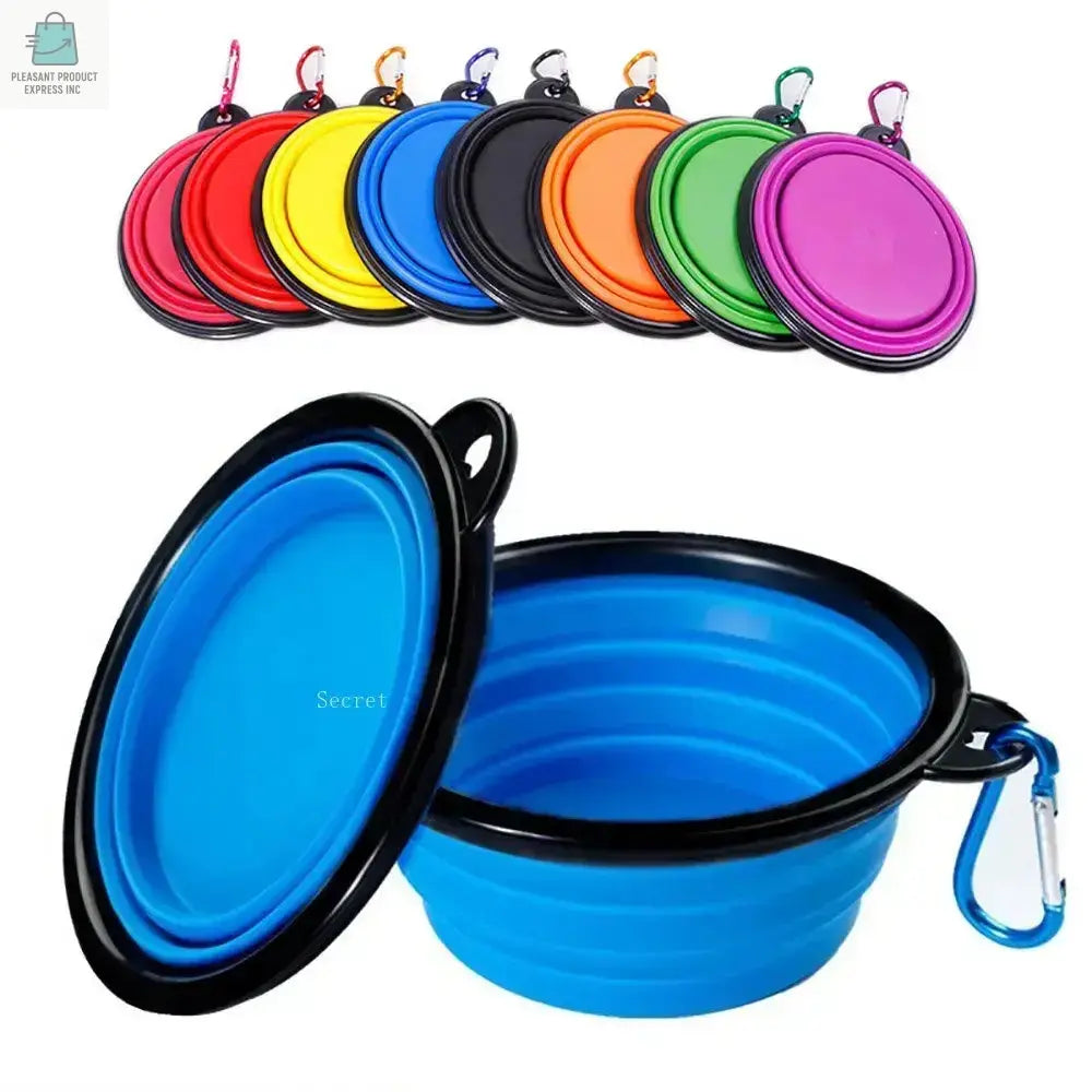 Collapsible Pet Silicone Dog Food Water BowlPleasant Product
