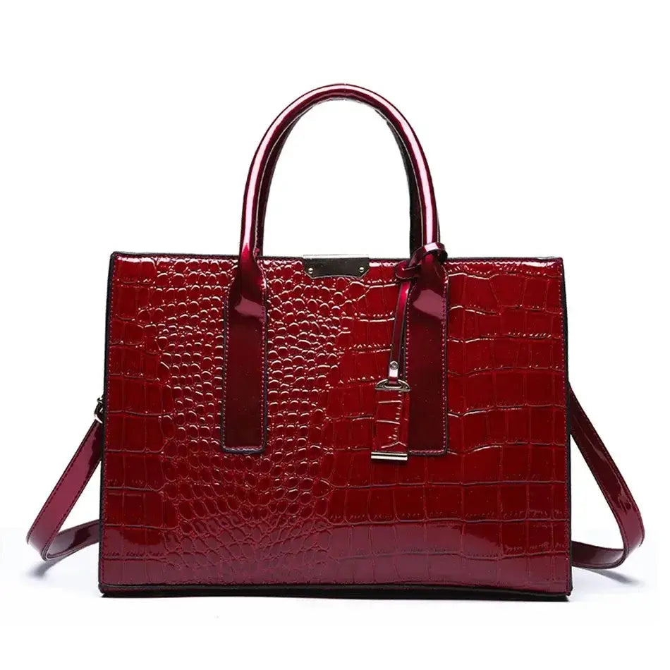 Crocodile Print Women HandbagsPleasant Product