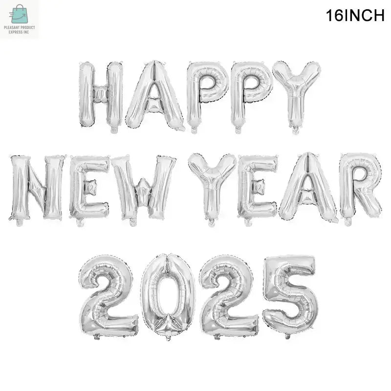 Crown Number Foil Balloons Happy New Year Eve Party DecorationPleasant Product