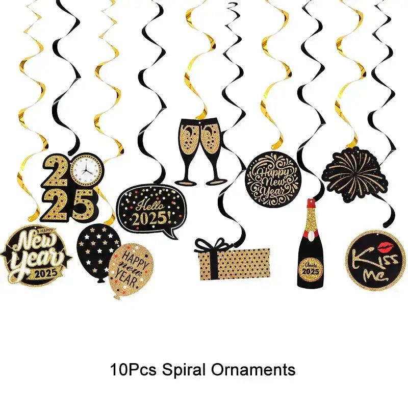 Crown Number Foil Balloons Happy New Year Eve Party DecorationPleasant Product