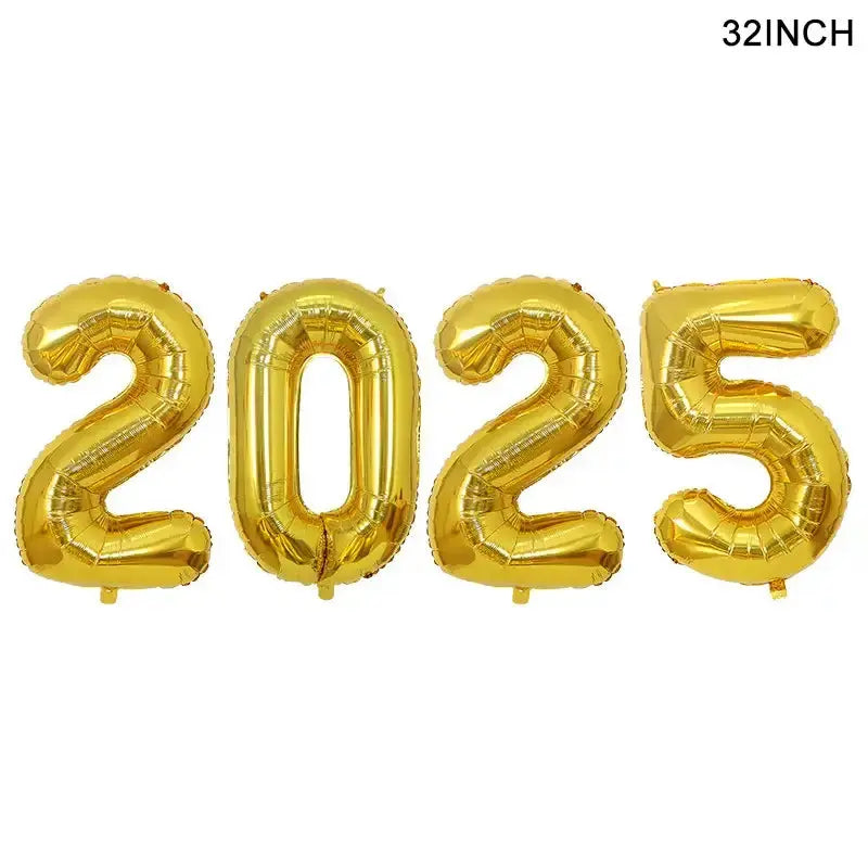 Crown Number Foil Balloons Happy New Year Eve Party DecorationPleasant Product