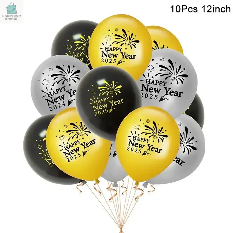 Crown Number Foil Balloons Happy New Year Eve Party DecorationPleasant Product