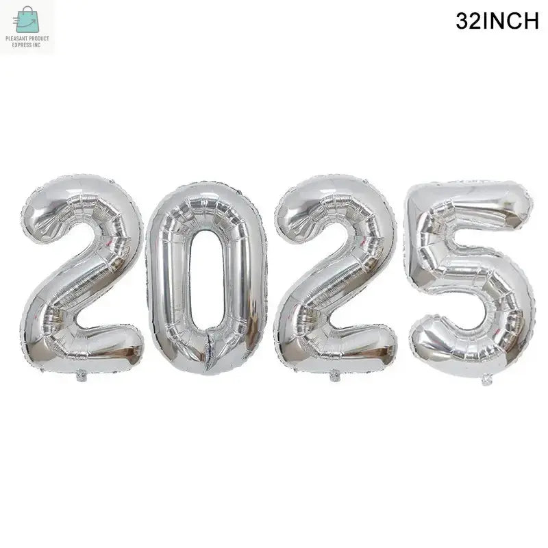 Crown Number Foil Balloons Happy New Year Eve Party DecorationPleasant Product