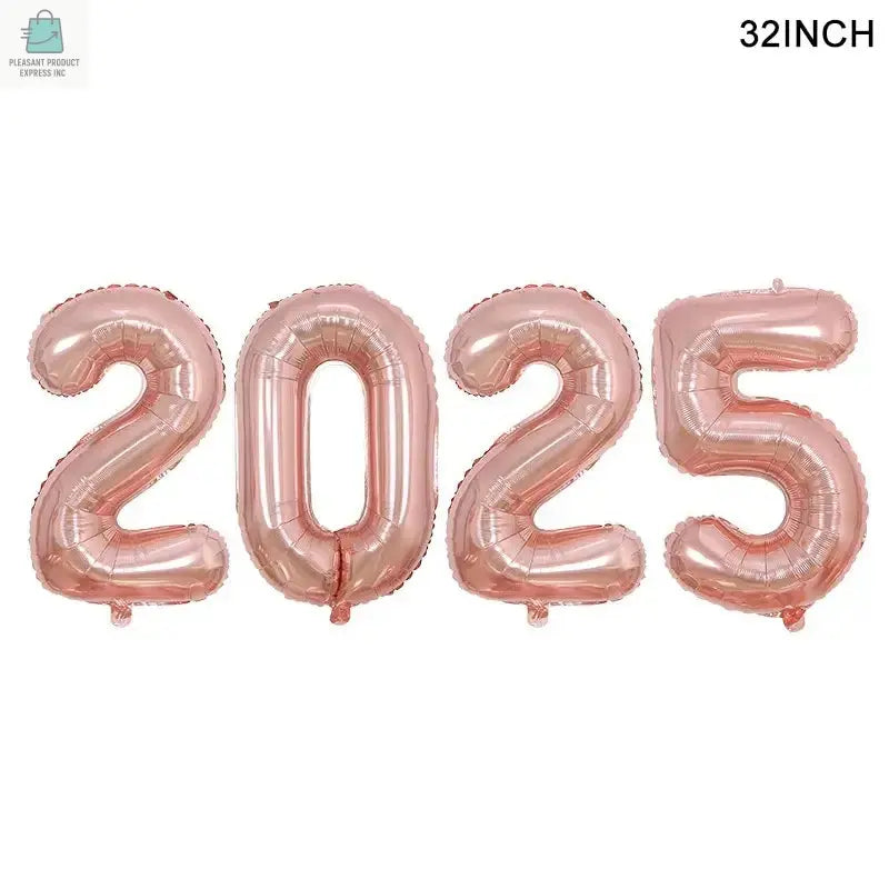 Crown Number Foil Balloons Happy New Year Eve Party DecorationPleasant Product