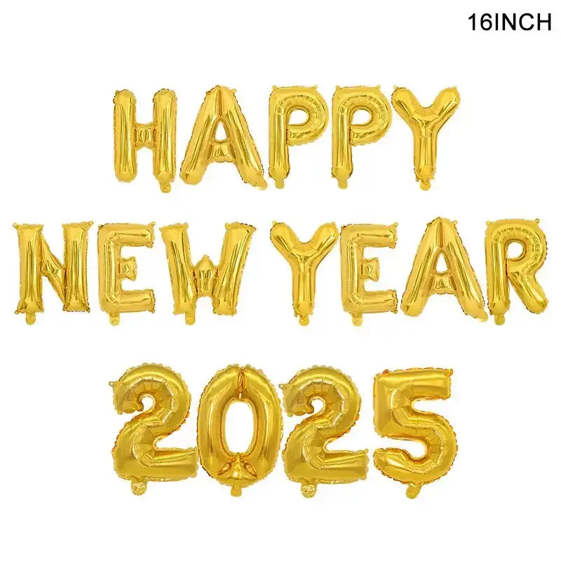 Crown Number Foil Balloons Happy New Year Eve Party DecorationPleasant Product