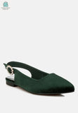 Dolan Velvet Slingback Flat Sandals-1