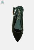 Dolan Velvet Slingback Flat Sandals-3