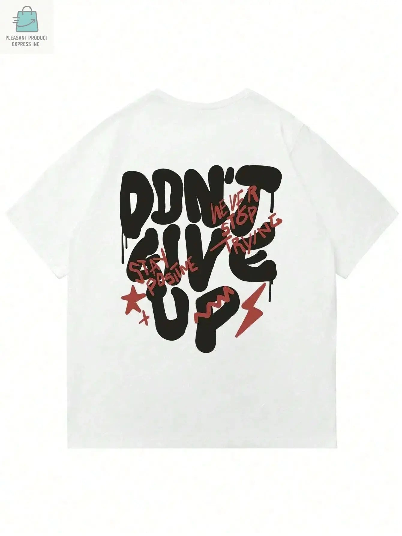 Don't Give Up Men Cotton T-shirtPleasant Product