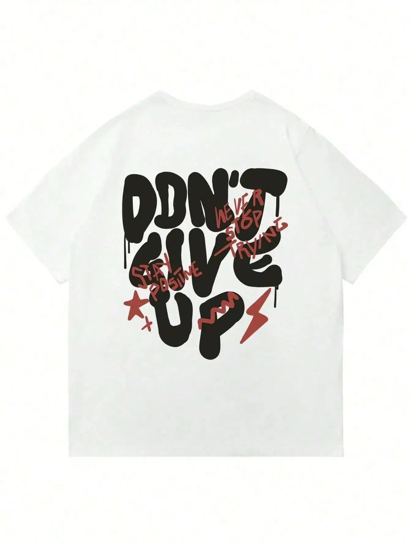 Don't Give Up Men Cotton T-shirtPleasant Product
