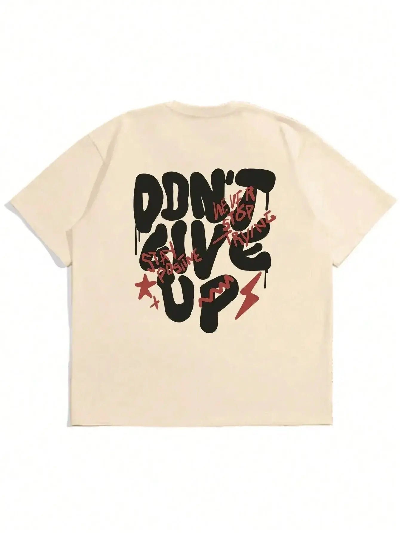 Don't Give Up Men Cotton T-shirtPleasant Product