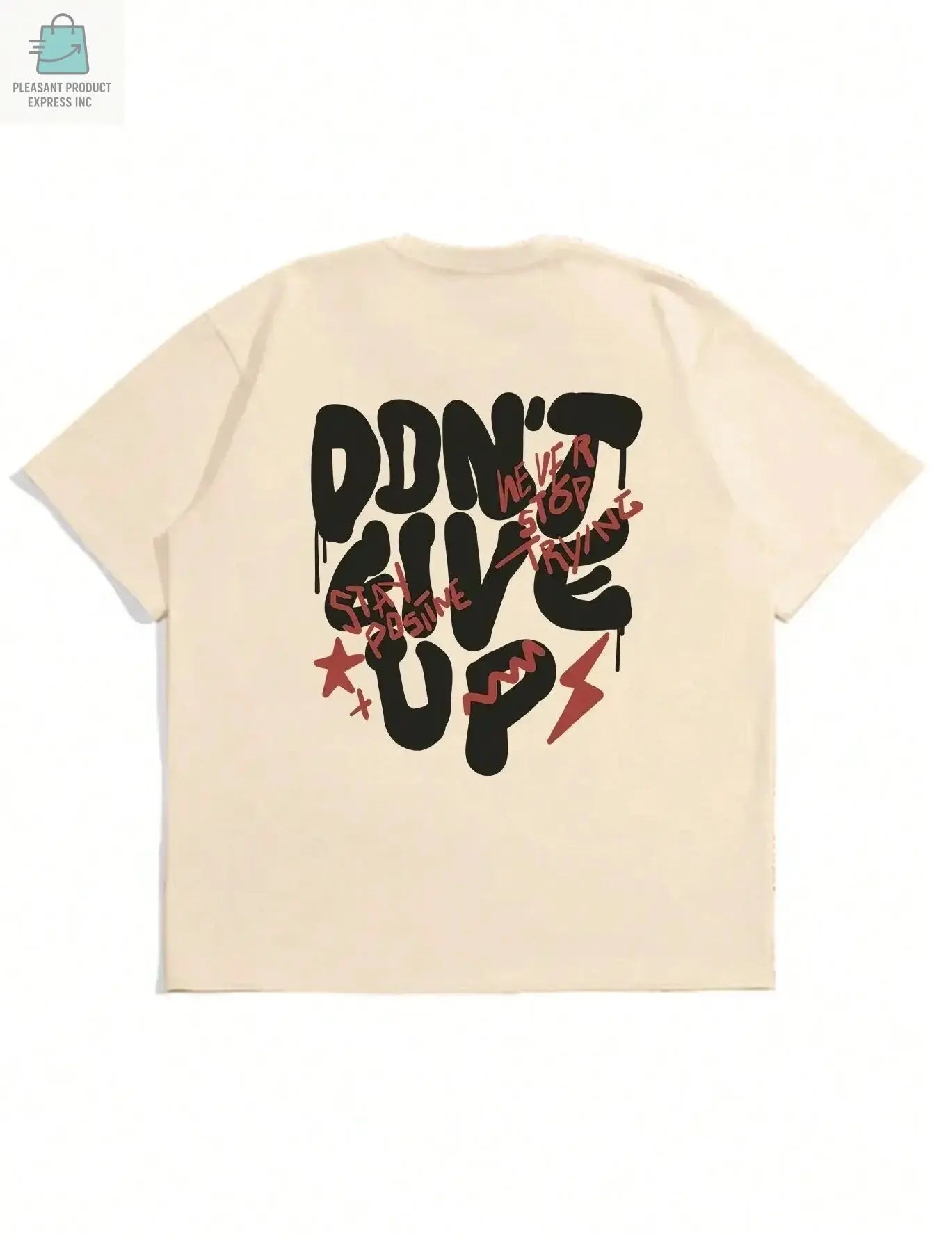 Don't Give Up Men Cotton T-shirtPleasant Product