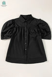 Elena Puff Sleeve Loose Shirt-3