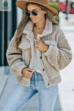 Elsie Plush Fleece Button up Jacket-3