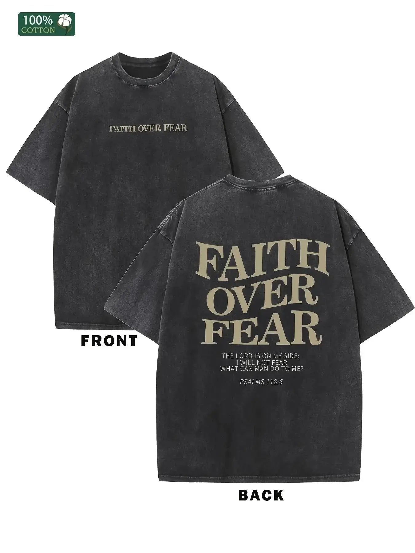 FAITH OVER FEAR Men's T-ShirtPleasant Product