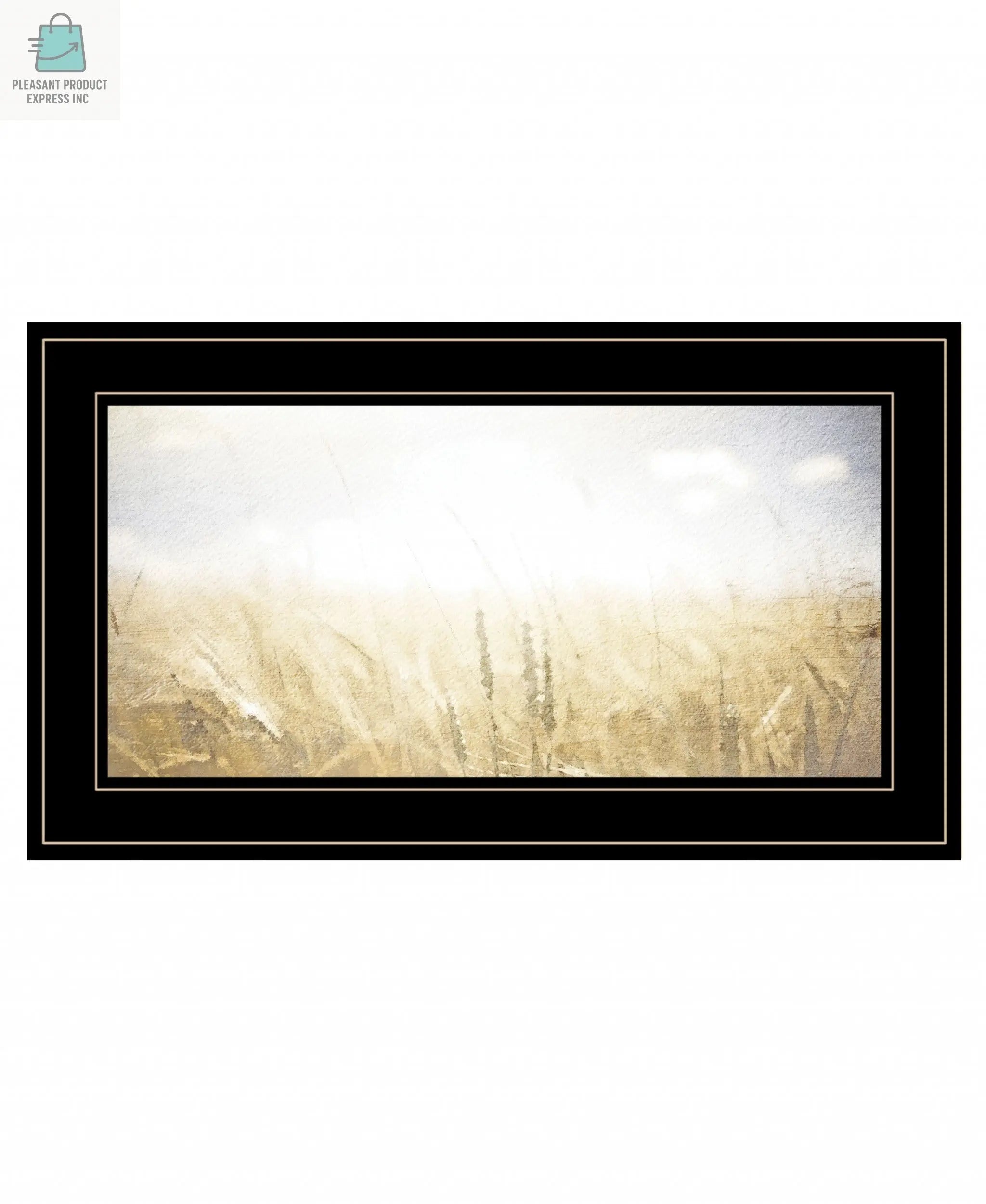 Fields of Gold 2 Black Framed Print Wall Art-1