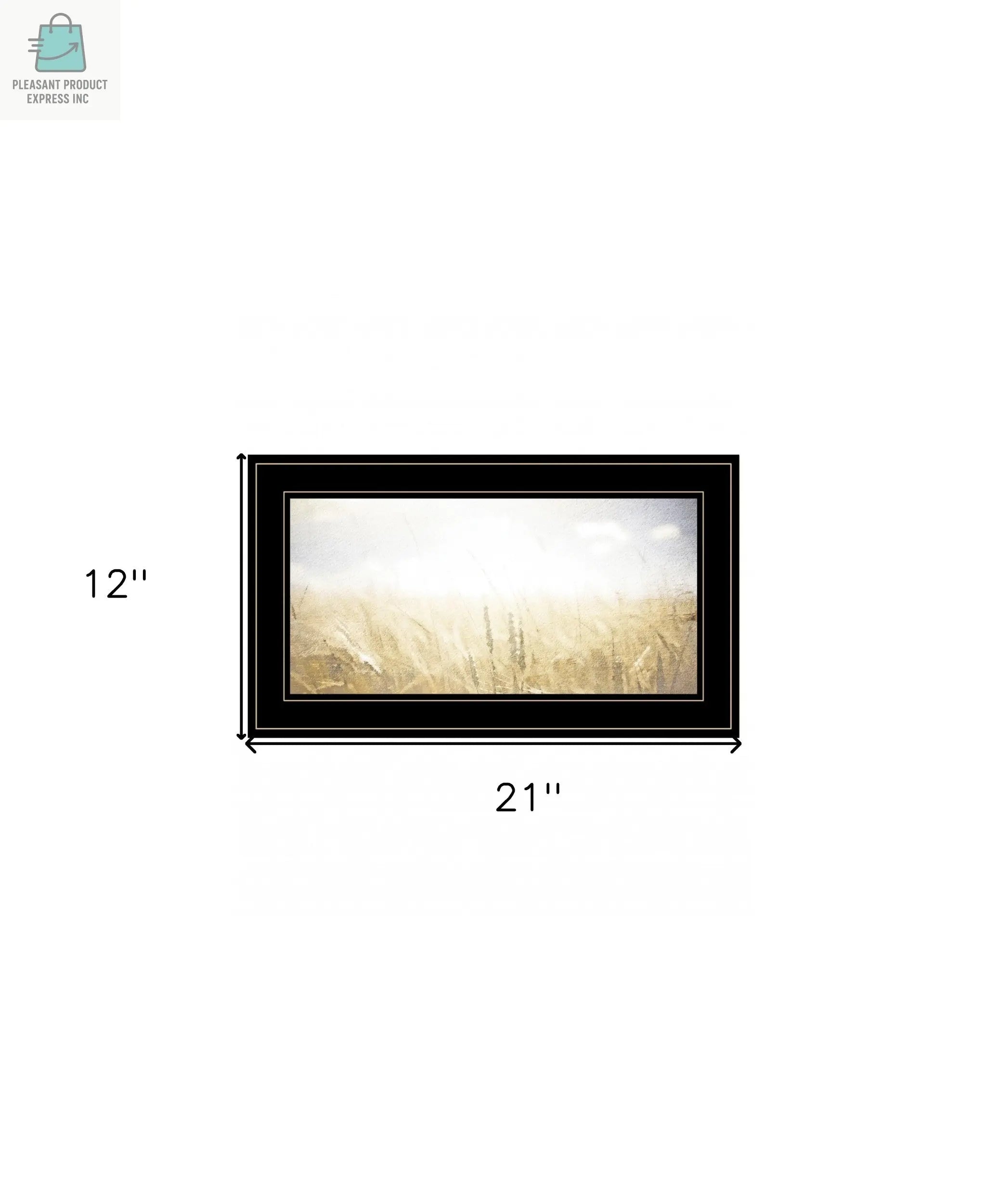 Fields of Gold 2 Black Framed Print Wall Art-5
