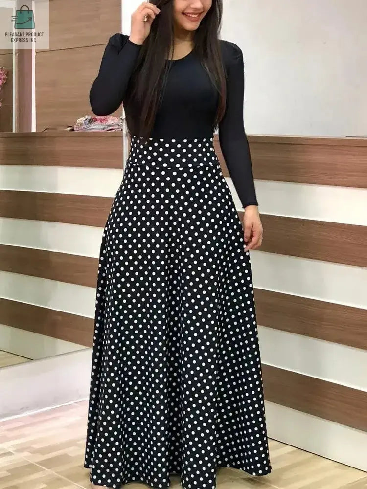 Flower print color matching short-sleeved dress for women'sPleasant Product