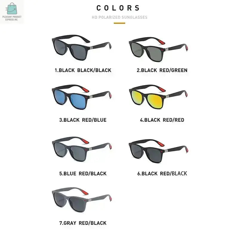 Frame Polarized Sunglasses Men OutdoorPleasant Product
