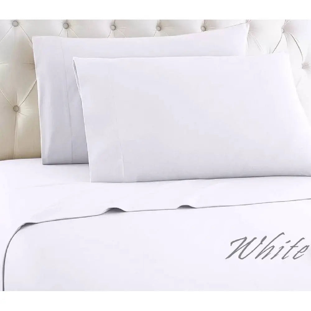 Full 4-Piece Egyptian 100-Percent Cotton 1000 Thread Count Sheet Set - White-1