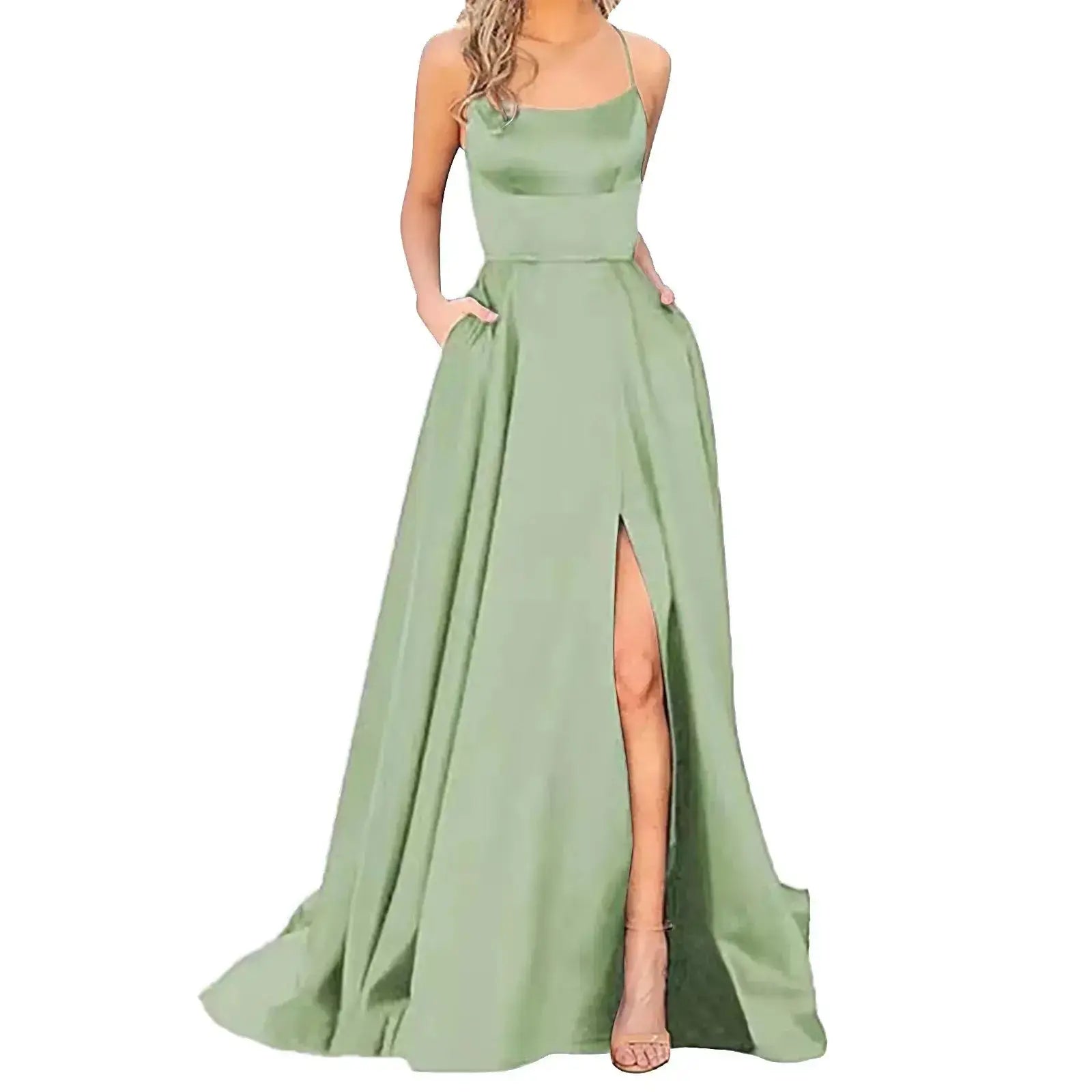 Gentle Mint Green Purple Wedding DressPleasant Product