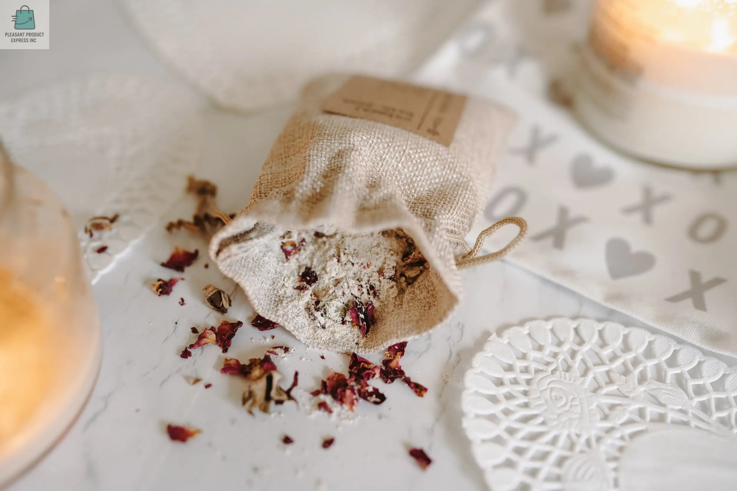 Gift Set- Shower Spray, Relax Roller, Oatmeal Soak & Rose Bath Salt-2