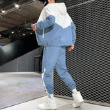 Men Tracksuit Casual Joggers Hooded Sportswear 2 Piece Sets Pleasant Product Express Inc