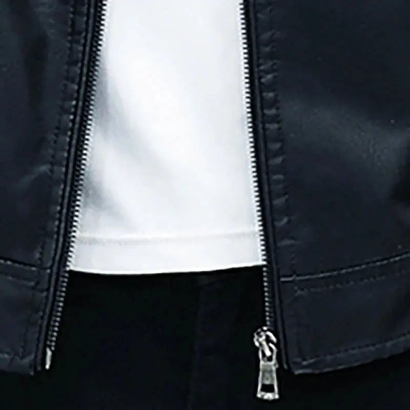Men Leather Suit Jacket Slim Fit Short Coat Pleasant Product Express Inc