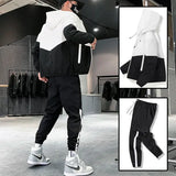 Men Tracksuit Casual Joggers Hooded Sportswear 2 Piece Sets Pleasant Product Express Inc